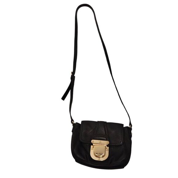 Michael Kors Small Black Leather Flap Bag Crossbody - Picture 13 of 15